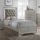 Crown Mark Lyssa Twin Upholstered Panel Bed B4300-T-HBFB/B4300-FT-RAIL IMAGE 1