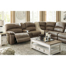 Benchcraft Segburg Power Reclining Leather Look 4 pc Sectional 3430359/3430377/3430354/3430362 IMAGE 8