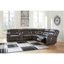 Signature Design by Ashley Kincord Power Reclining Leather Look 4 pc Sectional 1310459/1310477/1310446/1310462 IMAGE 3