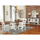 Signature Design by Ashley Valebeck Dining Table with Trestle Base D546-35 IMAGE 8