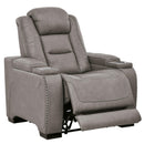 Signature Design by Ashley The Man-Den U8530513 Power Recliner with Adjustable Headrest IMAGE 2
