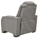 Signature Design by Ashley The Man-Den U8530513 Power Recliner with Adjustable Headrest IMAGE 5