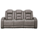 Signature Design by Ashley The Man-Den U8530515 Power Reclining Sofa with Adjustable Headrest IMAGE 3