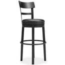 Signature Design by Ashley Valebeck D546-630 Tall Upholstered Swivel Barstool IMAGE 1
