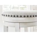 Signature Design by Ashley Valebeck D546-324 Upholstered Swivel Stool IMAGE 4