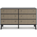 Signature Design by Ashley Charlang EB1198-231 Six Drawer Dresser IMAGE 3
