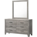 Crown Mark Hopkins B9320-11 Dresser Mirror - Driftwood IMAGE 2