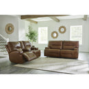Signature Design by Ashley Francesca U2570518 Power Reclining Loveseat with Console and Adjustable Headrest IMAGE 9