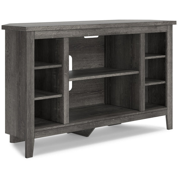 Signature Design by Ashley Arlenbry W275-67 Corner TV Stand with Fireplace Option IMAGE 1