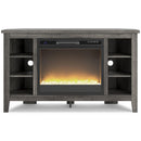 Signature Design by Ashley Arlenbry W275W5 Corner TV Stand with Electric Fireplace IMAGE 2