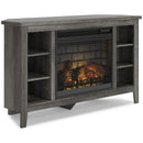 Signature Design by Ashley Arlenbry W275W6 Corner TV Stand with Electric Fireplace IMAGE 1
