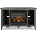 Signature Design by Ashley Arlenbry W275W6 Corner TV Stand with Electric Fireplace IMAGE 2
