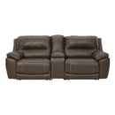 Signature Design by Ashley Dunleith U71604S4 3 pc Power Reclining Loveseat with Console IMAGE 1