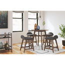 Signature Design by Ashley Lyncott D615-13 Round Dining Room Counter Table IMAGE 8