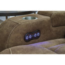 Signature Design by Ashley Wolfridge 6070318 Power Reclining Loveseat with Console and Adjustable Headrest IMAGE 12