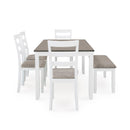 Signature Design by Ashley Stonehollow D382-325 Rectangular Dining Room Table Set IMAGE 3