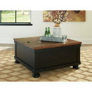 Signature Design by Ashley Valebeck T468T1 Coffee Table and 2 Chairside End Tables IMAGE 2