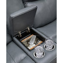 Signature Design by Ashley Mindanao U5950418 Power Reclining Loveseat with Console and Adjustable Headrest IMAGE 8