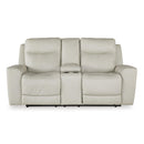 Signature Design by Ashley Mindanao U5950518 Power Reclining Loveseat with Console and Adjustable Headrest IMAGE 3
