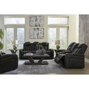 Signature Design by Ashley Caveman Den 9070318 Power Reclining Loveseat with Console and Adjustable Headrest IMAGE 17