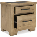Signature Design by Ashley Galliden B841-92 Two Drawer Night Stand IMAGE 2