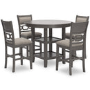 Signature Design by Ashley Wrenning D425-223 Dining Room Counter Table Set IMAGE 1