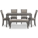 Signature Design by Ashley Wrenning D425-325 Dining Room Table Set IMAGE 2