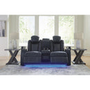 Signature Design by Ashley Fyne-Dyme 3660318 Power Reclining Loveseat with Console and Adjustable Headrest IMAGE 7