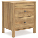 Signature Design by Ashley Bermacy EB1760-292 Two Drawer Night Stand IMAGE 1