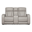 Signature Design by Ashley Boyington U2710518 Power Reclining Loveseat with Console and Adjustable Headrest IMAGE 3