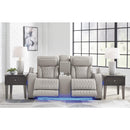 Signature Design by Ashley Boyington U2710518 Power Reclining Loveseat with Console and Adjustable Headrest IMAGE 7
