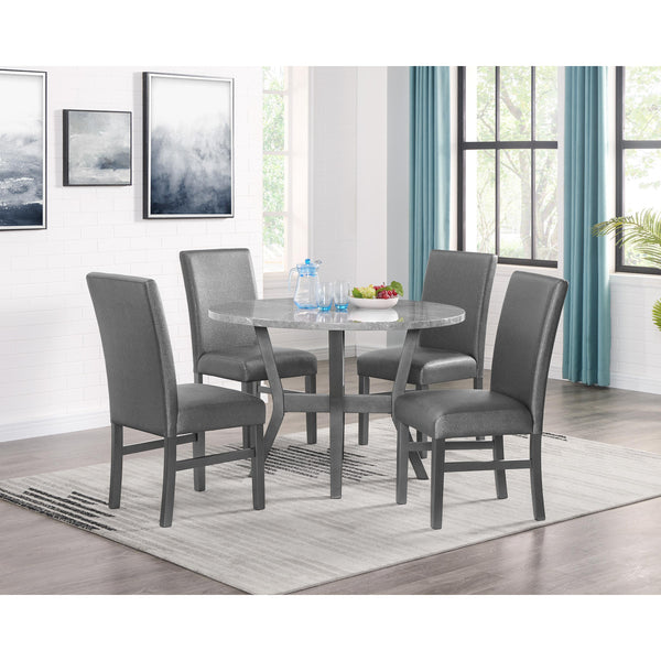 Crown Mark Judson 1317SET-GT 5pc Dining Set - Glitter Grey IMAGE 1