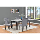 Crown Mark Pascal 2224T-3864 Dining Table - White/Black IMAGE 2