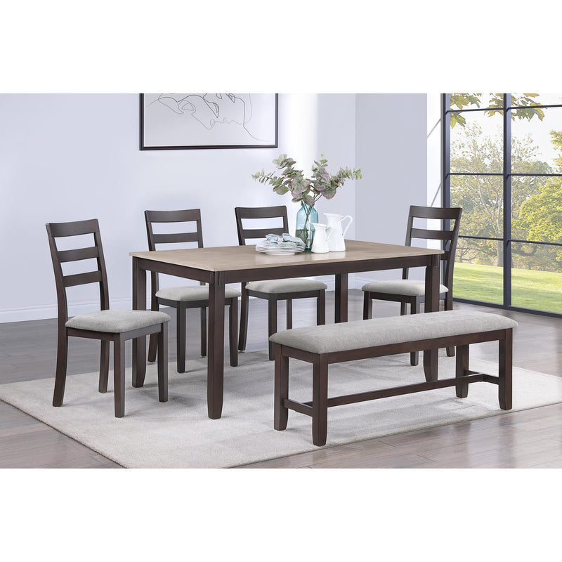 Crown Mark Branson 2255LB-SET Dinette - Light Brown IMAGE 1