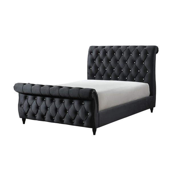 Crown Mark Kyrie 5101BK-Q Queen Sleigh Bed IMAGE 1