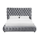 Crown Mark Flory 5112GY-Q Queen Bed - Grey IMAGE 1