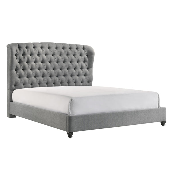 Crown Mark Linda 5138GY-K King Bed - Grey IMAGE 1