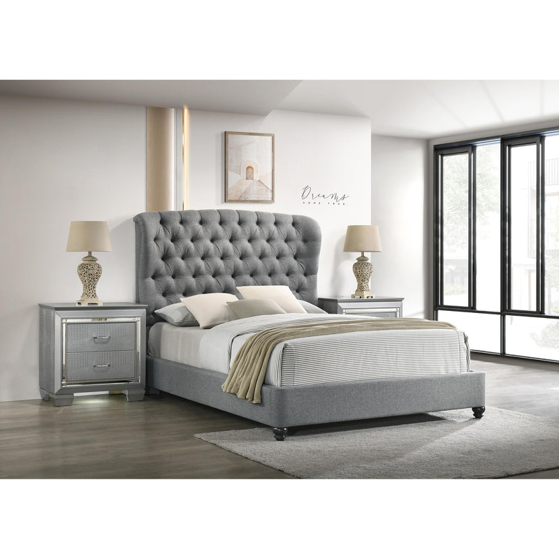 Crown Mark Linda 5138GY-Q Queen Bed - Grey IMAGE 2
