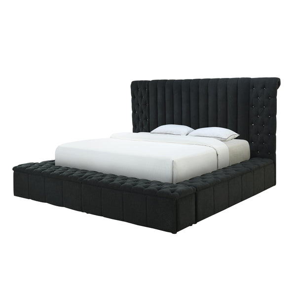 Crown Mark Danbury 5201CL-Q Queen Bed - Charcoal IMAGE 1