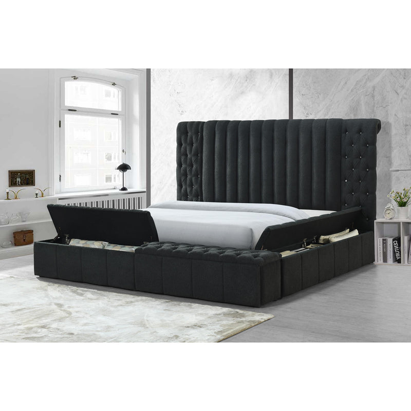 Crown Mark Danbury 5201CL-Q Queen Bed - Charcoal IMAGE 5