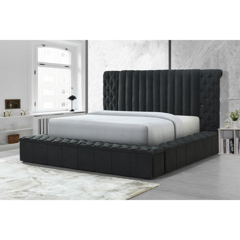 Crown Mark Danbury 5201CL-Q Queen Bed - Charcoal IMAGE 7