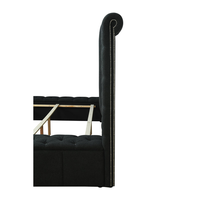 Crown Mark Danbury 5201CL-Q Queen Bed - Charcoal IMAGE 8