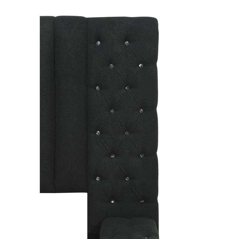Crown Mark Danbury 5201CL-Q Queen Bed - Charcoal IMAGE 9