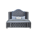 Crown Mark Cameo B2150-K King Panel Bed with Wing IMAGE 4
