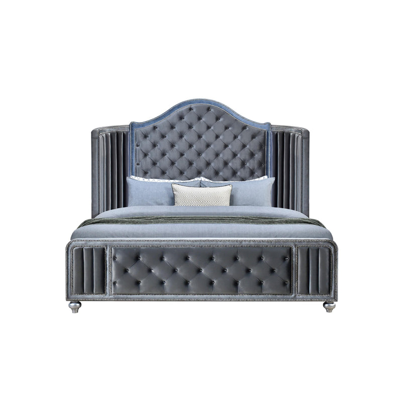 Crown Mark Cameo B2150-K King Panel Bed with Wing IMAGE 4