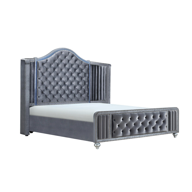 Crown Mark Cameo B2150-Q Queen Panel Bed with Wing IMAGE 5