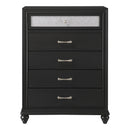 Crown Mark Lila B4398-4 Chest - Black IMAGE 1