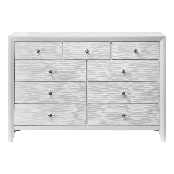 Crown Mark Evan B4710-1 Dresser - White IMAGE 1