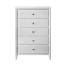 Crown Mark Evan B4710-4 Chest - White IMAGE 1