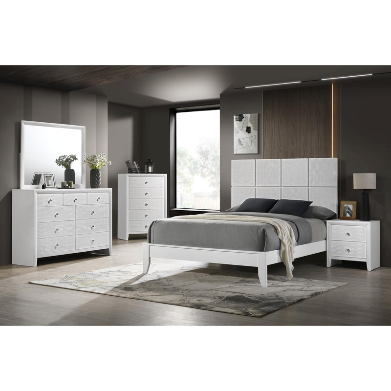Crown Mark Denker B4712-F Full Bed - White IMAGE 2